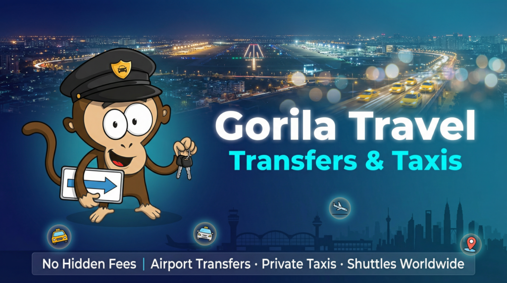 Book Transfers and Taxis worldwide with Gorila Travel
